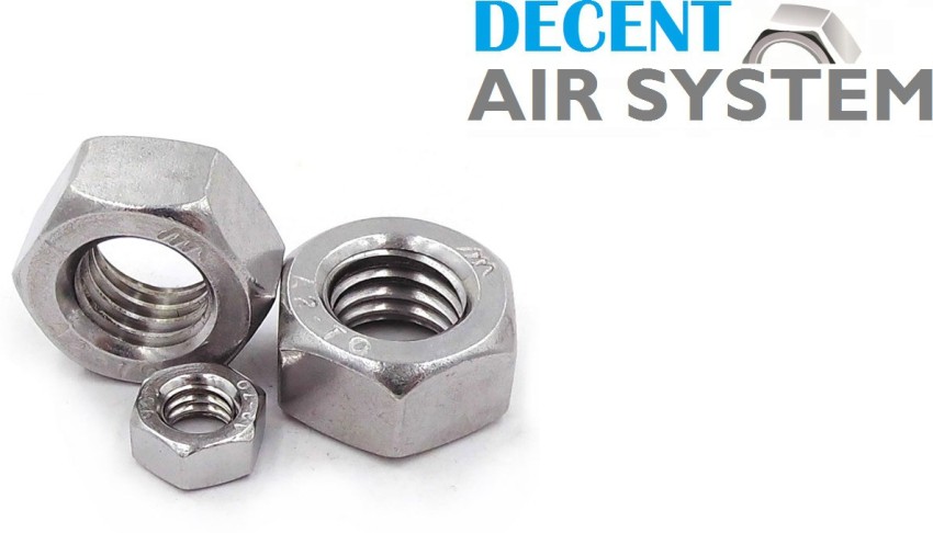 DECENT AIR SYSTEM Nut M12 Hot Galvanized Hex Nut Hexagon Nuts 12mm Price in  India - Buy DECENT AIR SYSTEM Nut M12 Hot Galvanized Hex Nut Hexagon Nuts  12mm online at