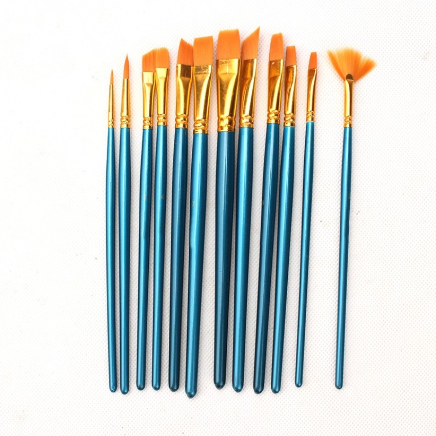 Phinus 40 Pcs, Paint Brush Set for Acrylic Painting, Watercolor Brushes for Acrylic Oil Watercolor, Miniature Detailing, and Rock Paint