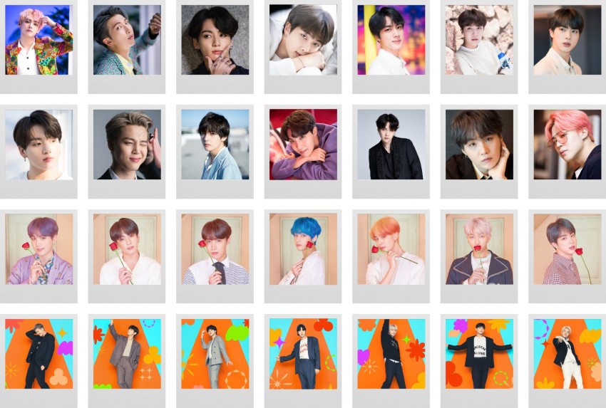 Pack of 28 BTS Photocards Collection for Fans
