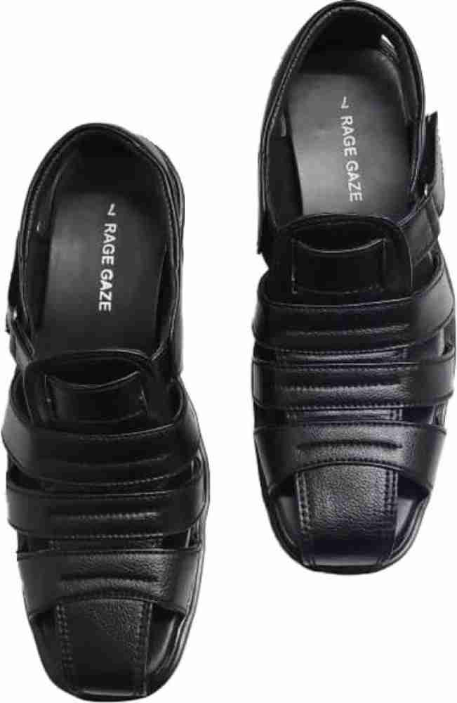 RAGE GAZE Men Black Sandals Buy RAGE GAZE Men Black Sandals