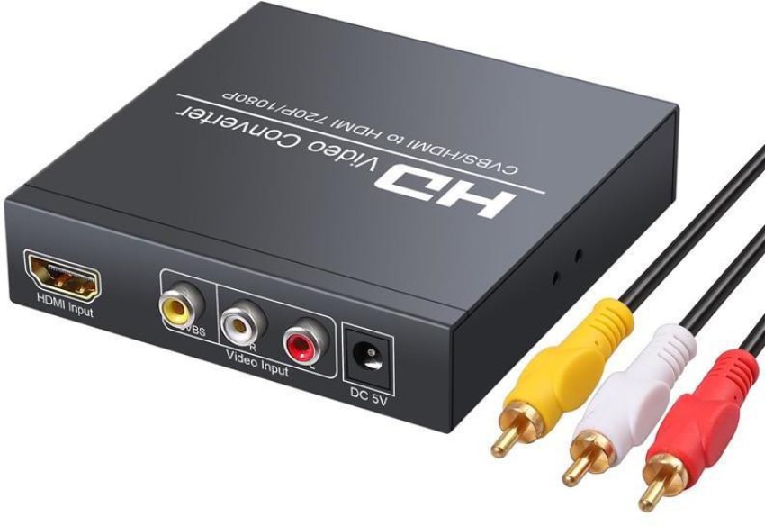 VSDHANDA HDMI2AV CONVERTER with RCA +1.5M HDMI,RCA /CVSB L/R Video 1080P  (combo pack) Media Streaming Device - VSDHANDA 