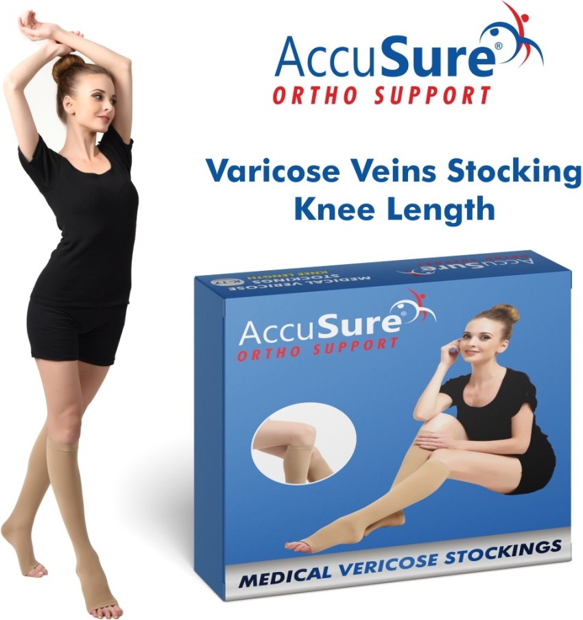 AccuSure VARICOSE VEIN STOCKINGS (BELOW KNEE) Knee Support