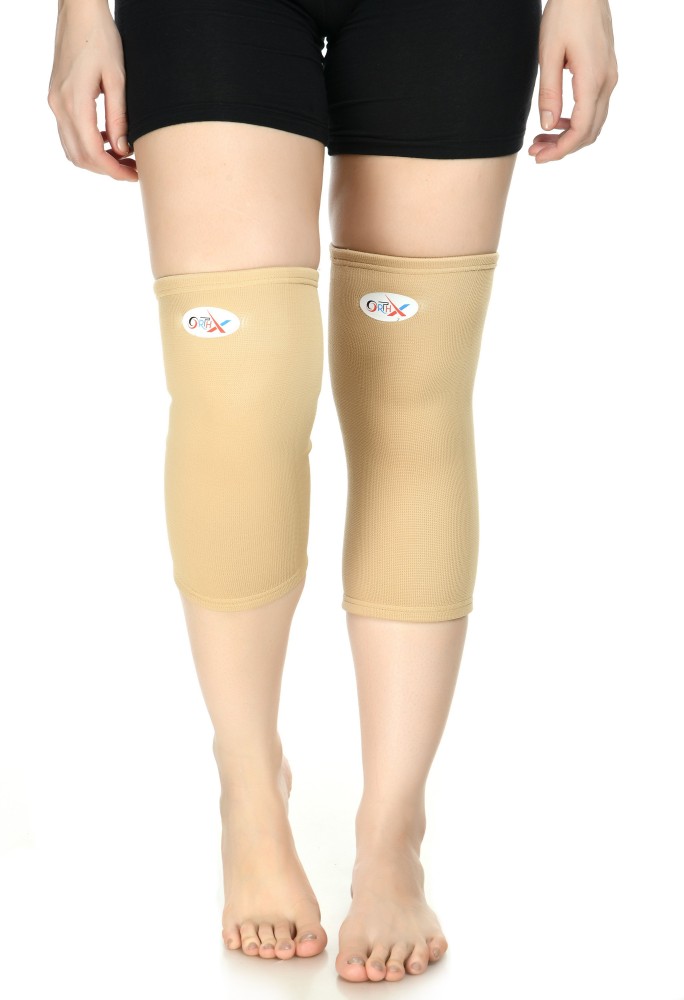 1 Pair Unisex Sporty Compression Knee Pads Open Toe High