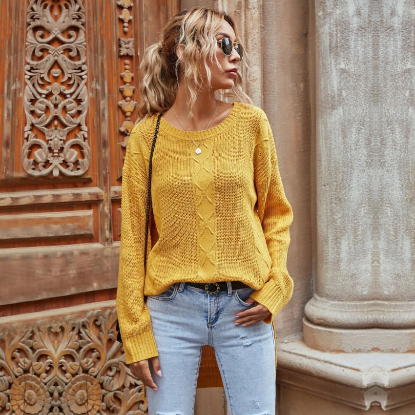 Mustard color sweater clearance women's