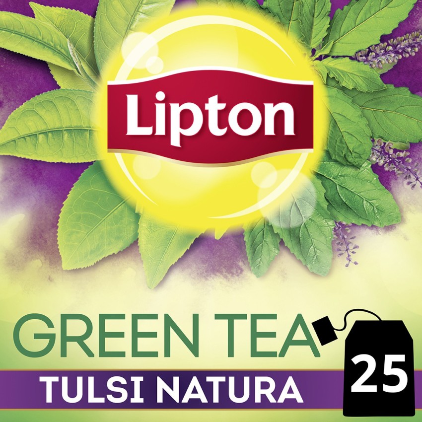 Lipton green tea deals tulsi natura