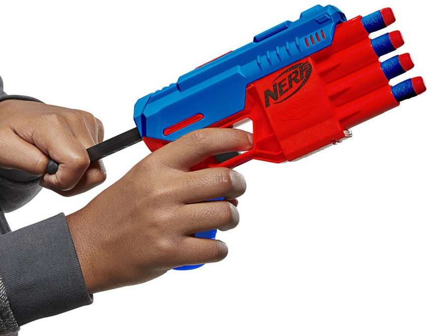 Nerf Alpha Strike Boa RC-6 Blaster with 6-Dart Rotating Drum -- Fire 6  Darts in a Row -- Includes 6 Nerf Elite Darts - Nerf