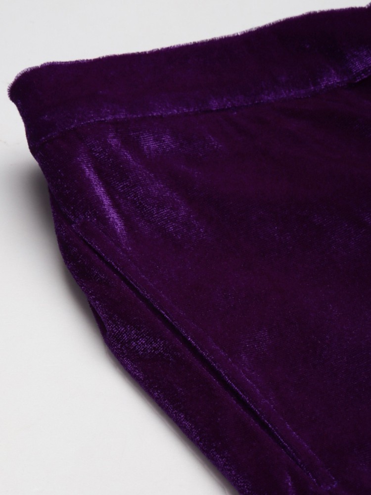 Womens Purple Velvet Trousers  Acre  Holt