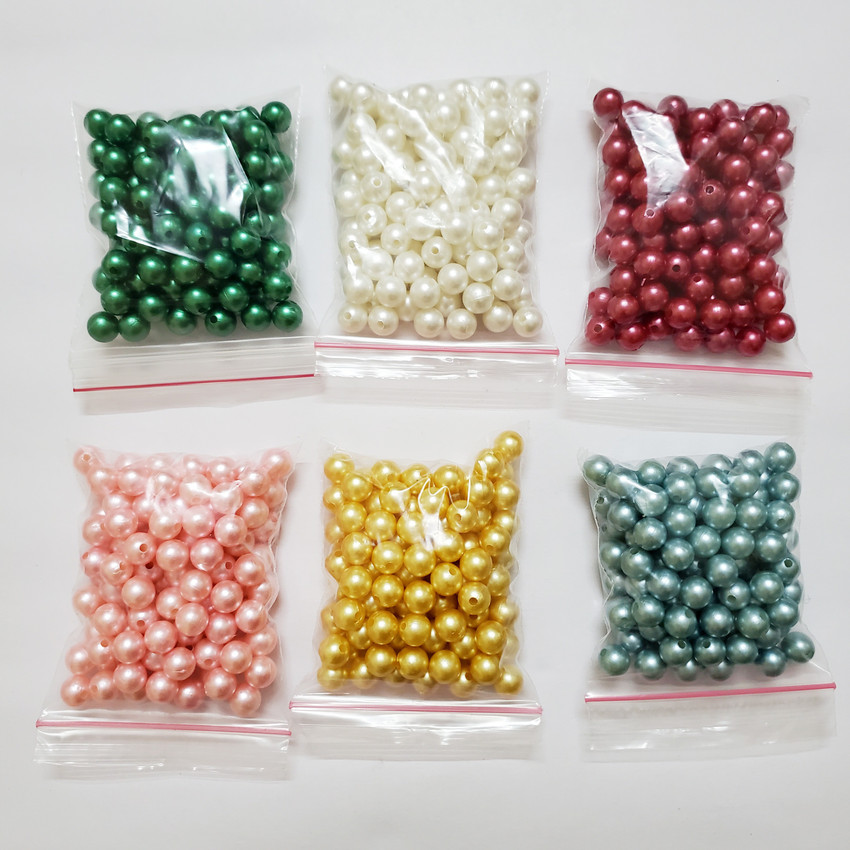 ShopTalk Pearl beads for making jewellery craft set 0f 6 each