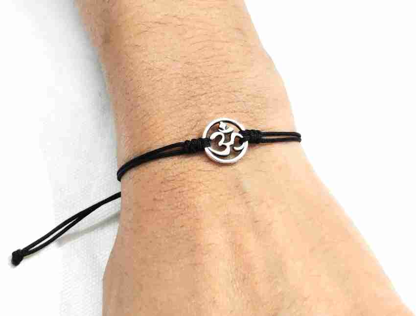 Om bracelet with black thread new arrivals