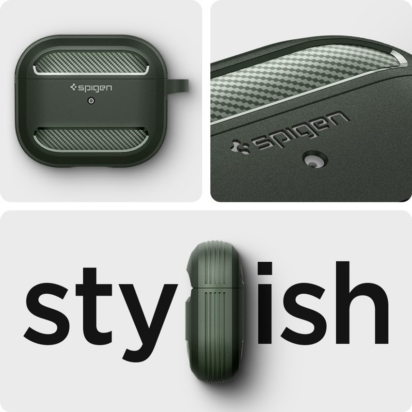 Spigen Rugged Armor Bumper Case for Apple Airpods 3rd generation