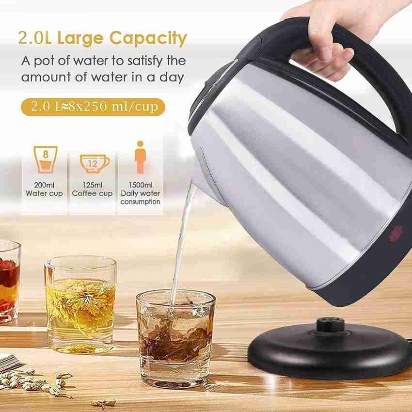 Stainless Steel Electric Kettle Multipurpose Extra Large with