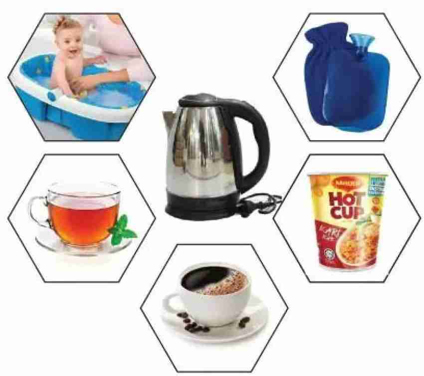 Gantavya Best Buy Fast Boiling Tea Kettle Cordless, Stainless Steel Finish  Hot Water Kettle – Tea Kettle, Tea Pot – Hot Water Heater Dispenser  Beverage Maker Beverage Maker - Price History