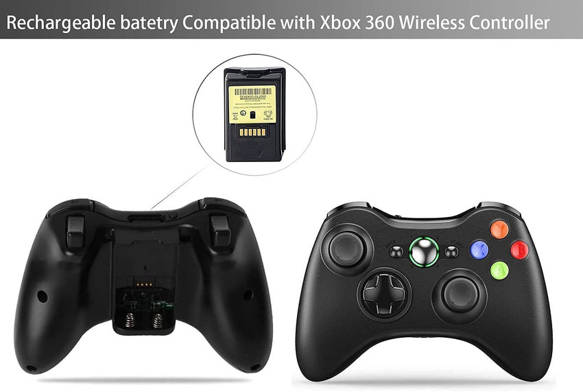 Xbox 360 wireless controller battery top