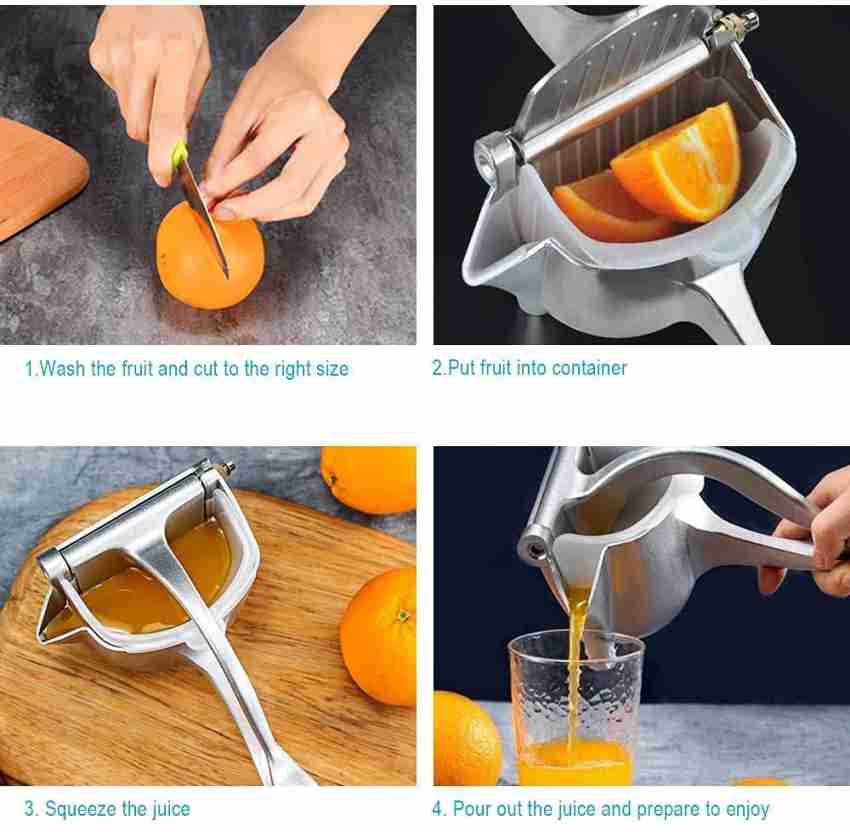 Aluminum Manual Fruit Juicer, Hand Press Lemon Squeezer Alloy