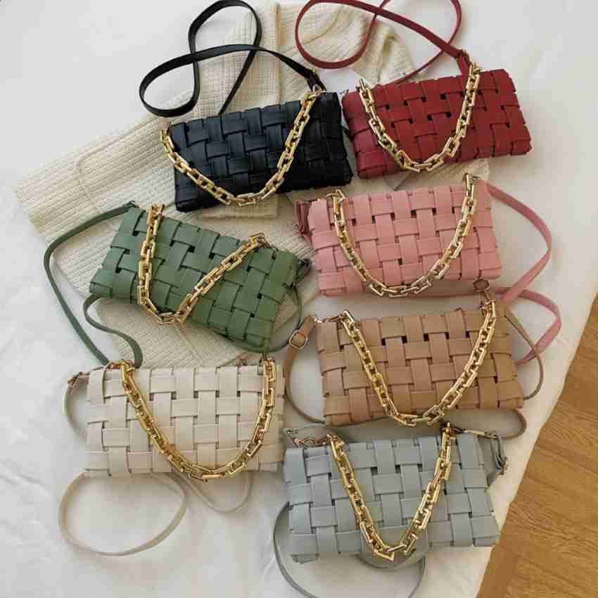 Thick gold best sale chain bag