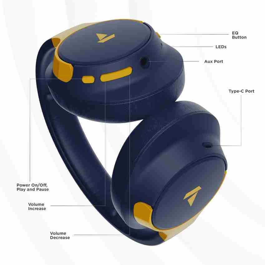boAt Rockerz 660 with Wear Detection 60 Hours Playtime Bluetooth