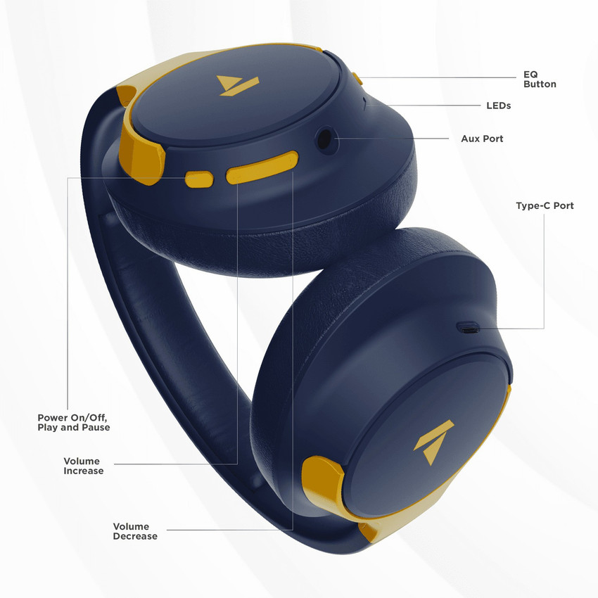 boAt Rockerz 660 with Wear Detection 60 Hours Playtime Bluetooth