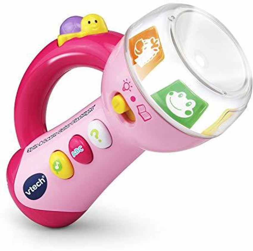 Spin and top learn color flashlight