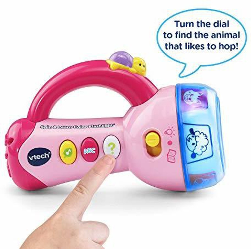 Spin & learn color top flashlight