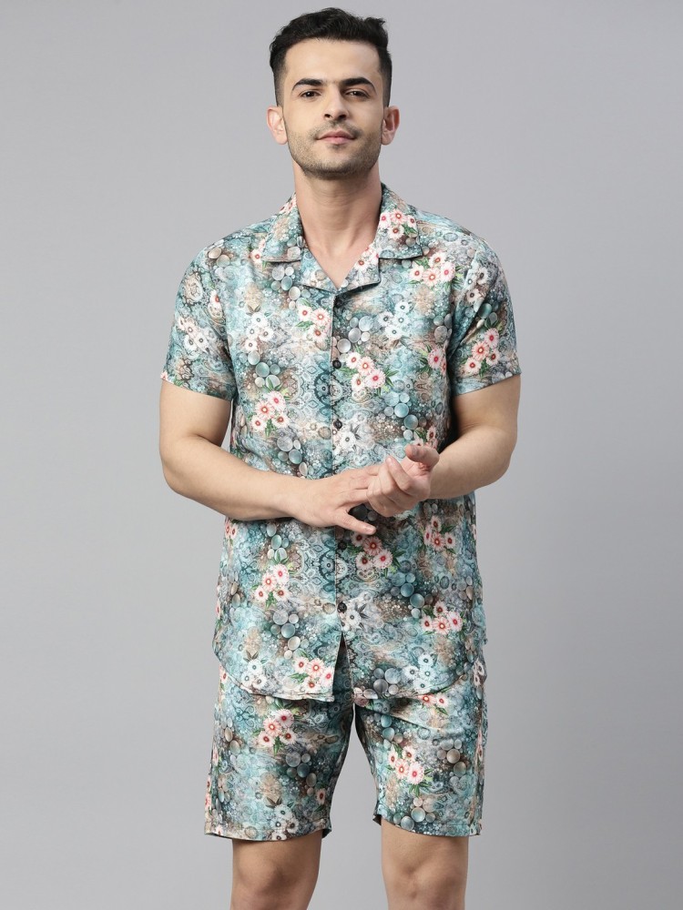 Mens best sale floral pyjamas