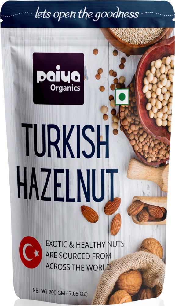 Paiya Organic 200gm Brazil Nuts + 200gm Turkish Hazelnut Exotic