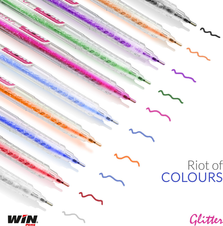 Glitter on sale colouring pens