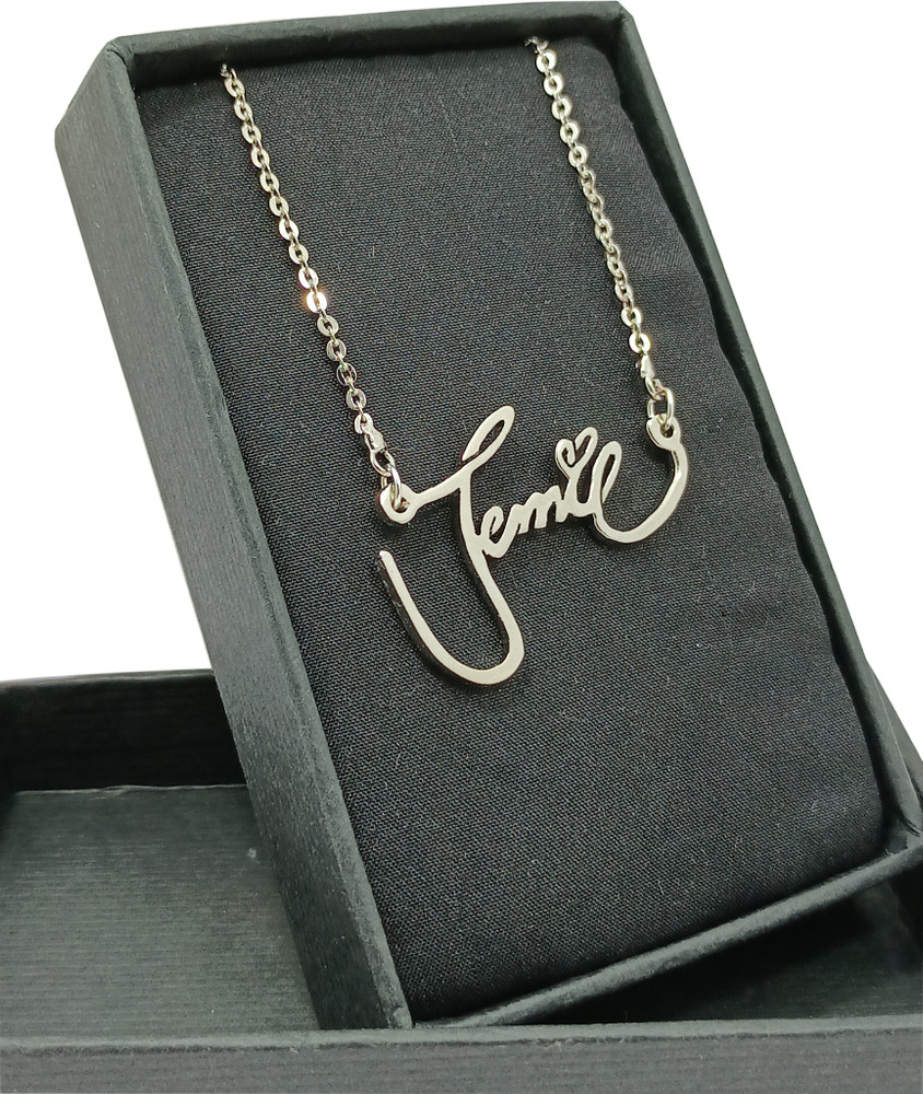 AS Jewels Blackpink JENNIE Autograph Handmade Silver Brass Pendant  