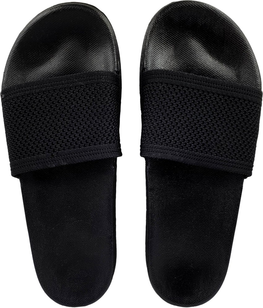 Mens slides with discount fur