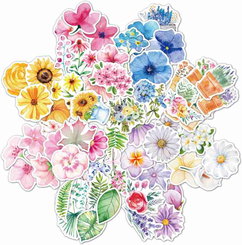 Aesthetic Vintage Flower Stickers  Stickers Aesthetic Stationary
