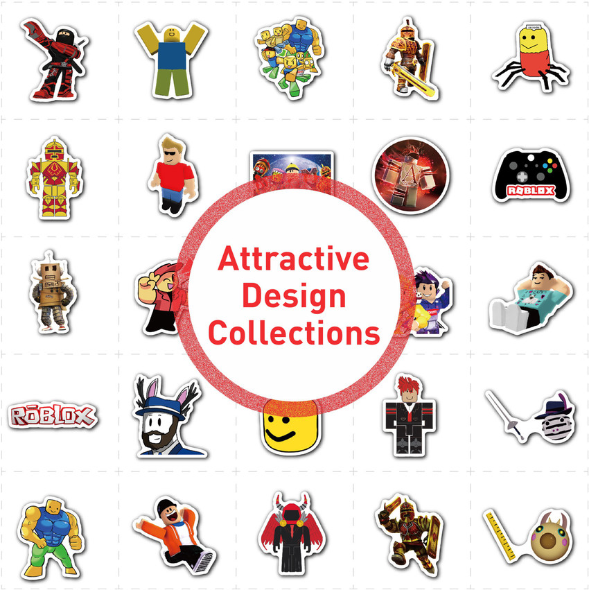 Roblox Stickers ROBLOX Logo Sticker Multi Pack Decal 