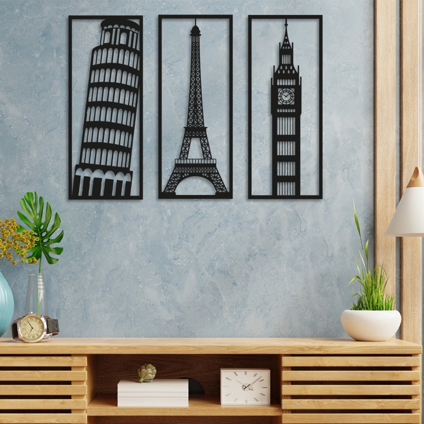 Eiffel Tower Paris France Wall Hang Art Decor Plate Country Kitchen Decor  Wall Plate Ceramic Decorative Plates for Hanging Housewarming Gift Home