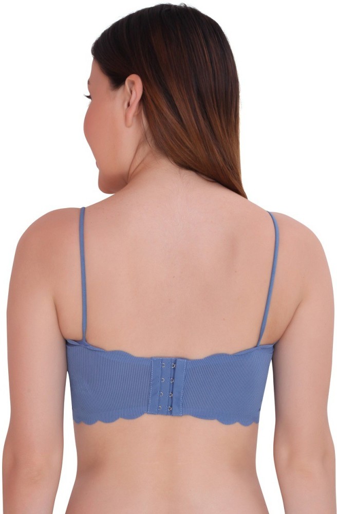 PLUMBURY Padded Seamless Tube Bra With Back Hook Women Cami Bra