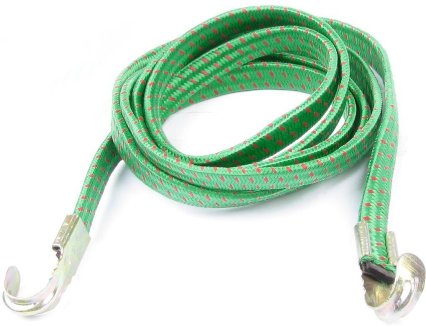 perry FLAT BUNGEE CORD High Strength Elastic Tying Rope with Hooks