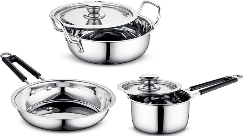 Butterfly stainless steel cookware combo pack sale