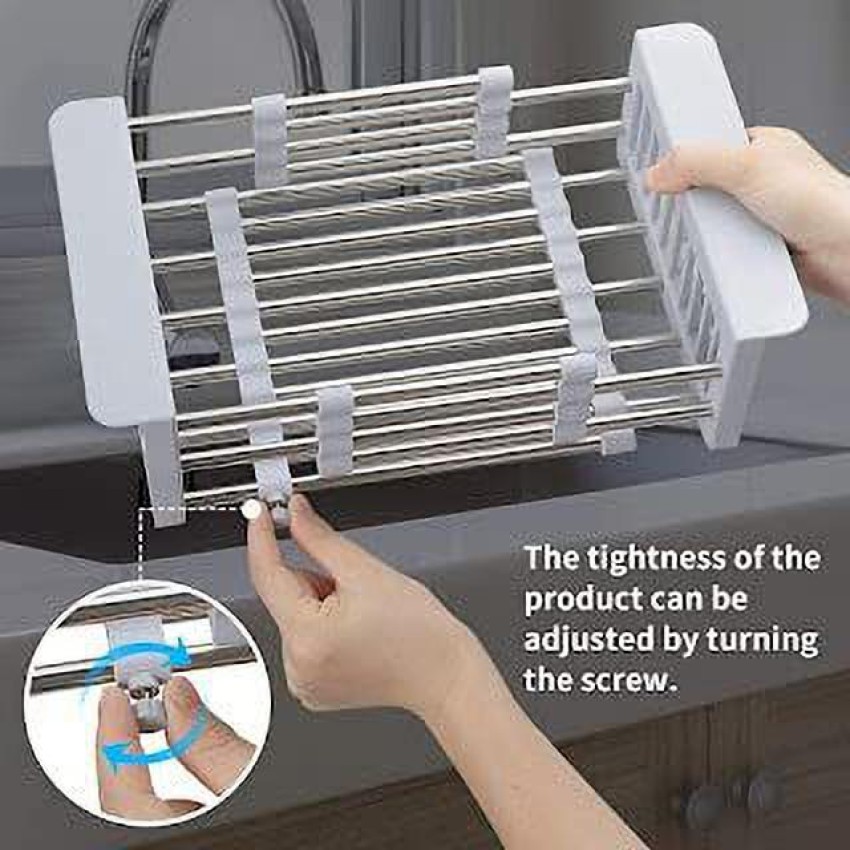 HOMTOZ Dish Drainer Kitchen Rack Plastic 2 Layer Plastic Dish Drainer Rack  for Kitchen Storage Sink Dish Drying Stand Price in India - Buy HOMTOZ Dish  Drainer Kitchen Rack Plastic 2 Layer