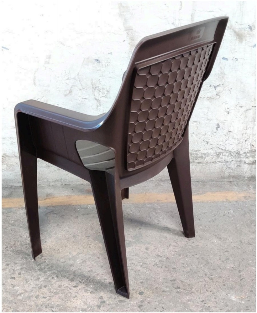 MAHARAJA Safari Plastic Chair Set of 4 with Matt Glossy Texture for Home Office and Restaurant Black Brown Plastic Outdoor Chair Plastic Outdoor Chair Price in India Buy MAHARAJA Safari Plastic