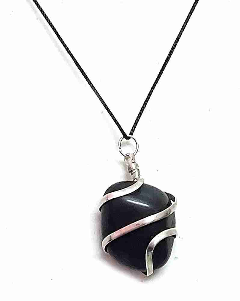 Black obsidian store protection necklace