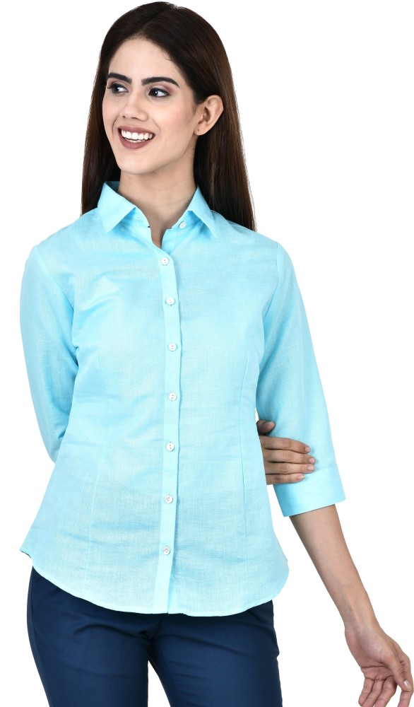 womens sky blue shirt