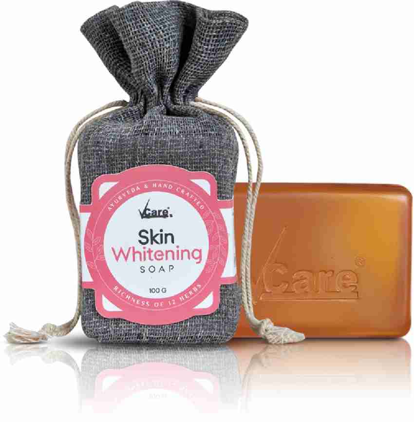 Vcare Skin Whitening Soap for Women with 12 Herbs Improves Skin