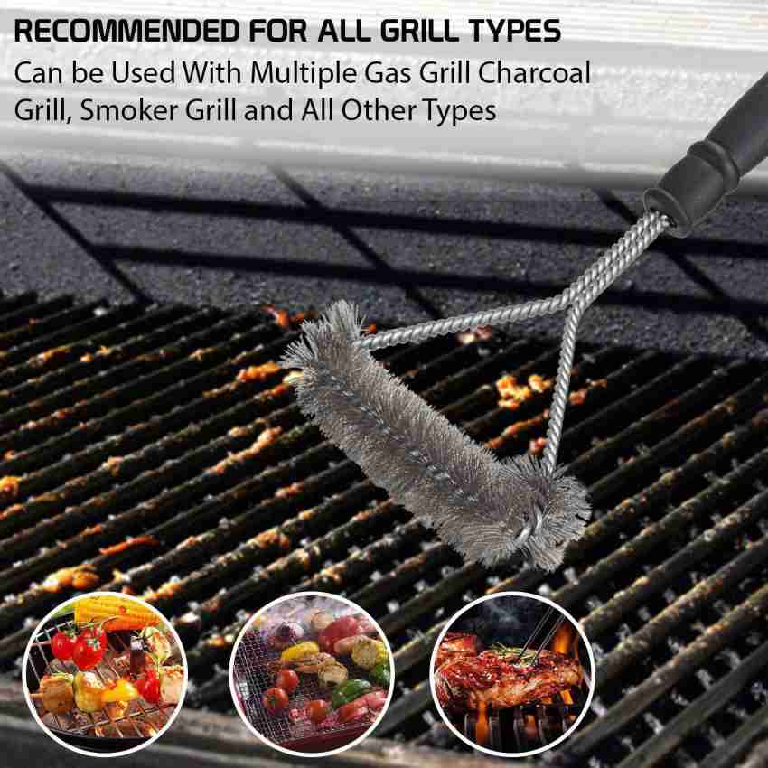 BBQ Grill Barbecue Kit Cleaning Brush Stainless Steel Cooking