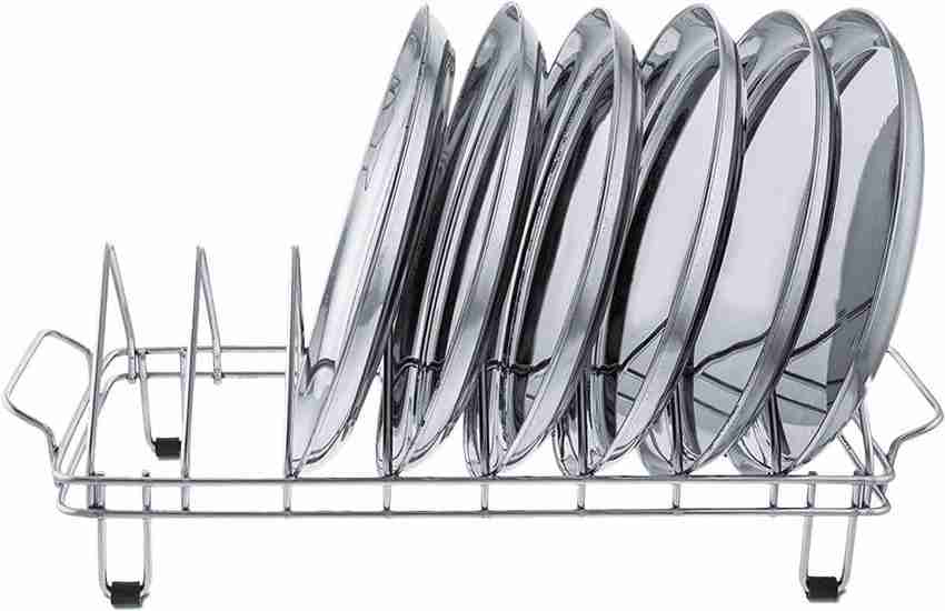 IMPULSE Plate Kitchen Rack Steel High Grade Stainless Steel Plate Rack Dish Rack Plate Stand Dish Stand Utensil Rack Chrome Plated 8 Plate Price in India Buy IMPULSE Plate Kitchen Rack Steel High Grad...