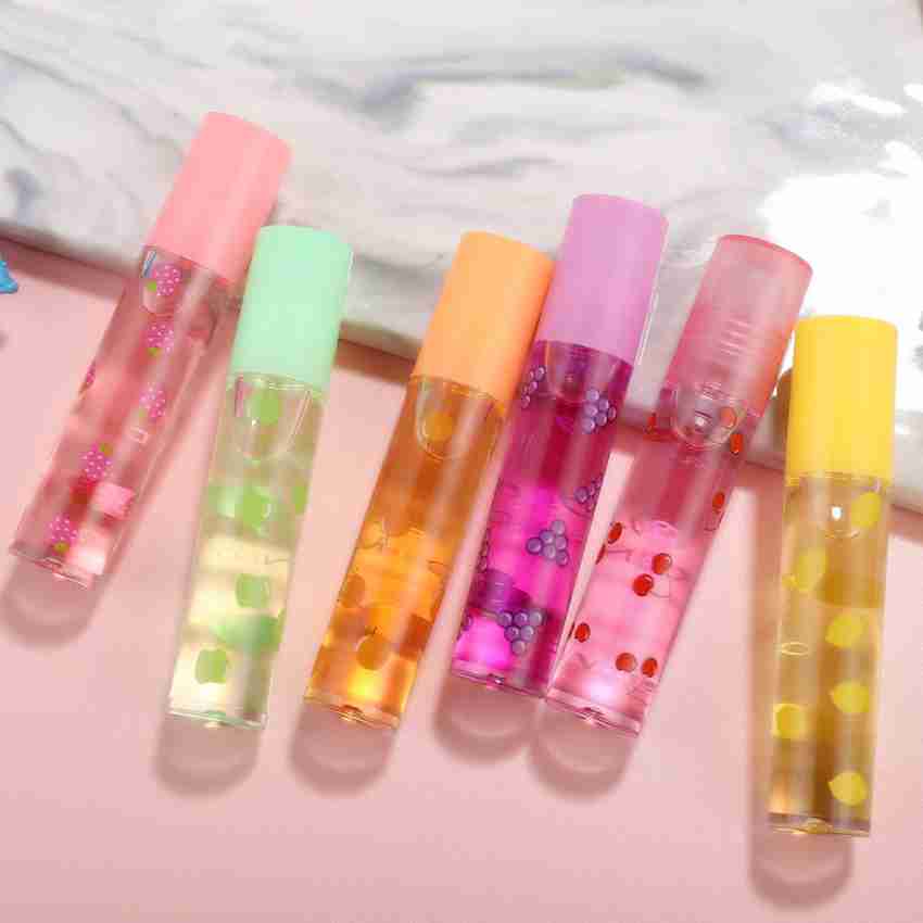 Roll-on Lip Gloss, Fruit Lip Gloss, Roll On Lip Gloss for Girls, Fruit  Flavoured Moisturising Lip Oil, Clear Colourless Liquid Lipstick, Long  Lasting