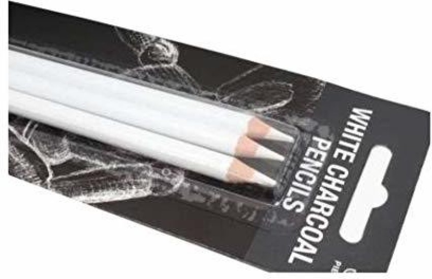 White Charcoal Pencils Drawing  White Colored Pencil Drawing