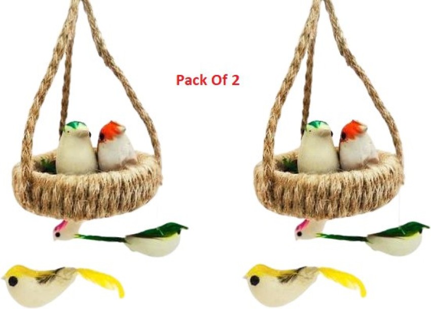 DIVINE Jute Bird Hanging Nest for Good luck & Happiness