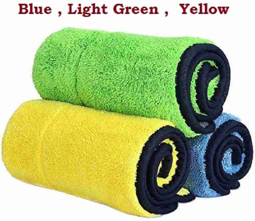 Basics Blue and Yellow Microfiber Cleaning Cloth,Multicolor