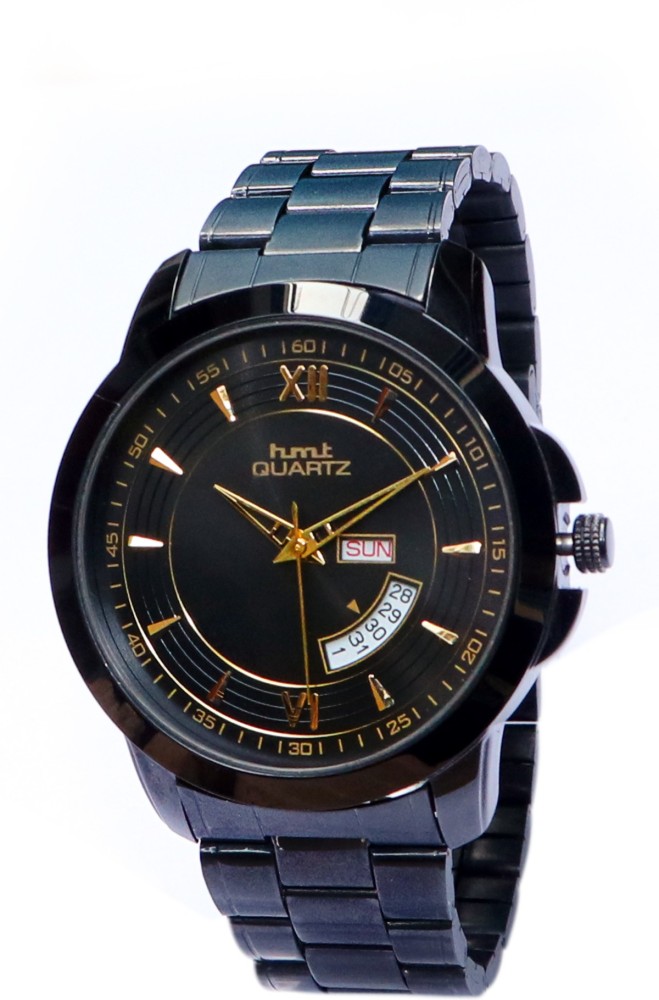 Hmt swarna black on sale watch