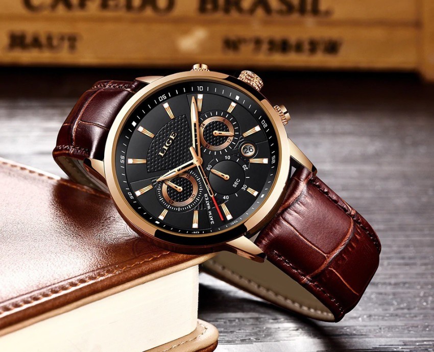 Leather strap for watches on sale mens