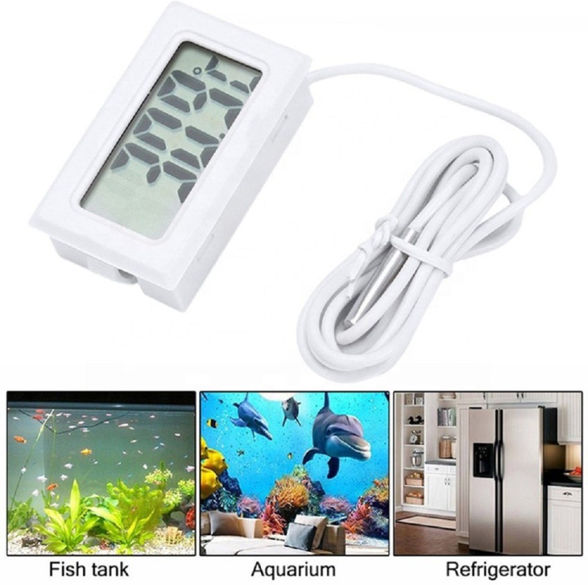 DGARYS Digital Temperature Meter with ON/OFF button, aquarium temperature  meter for fish tank