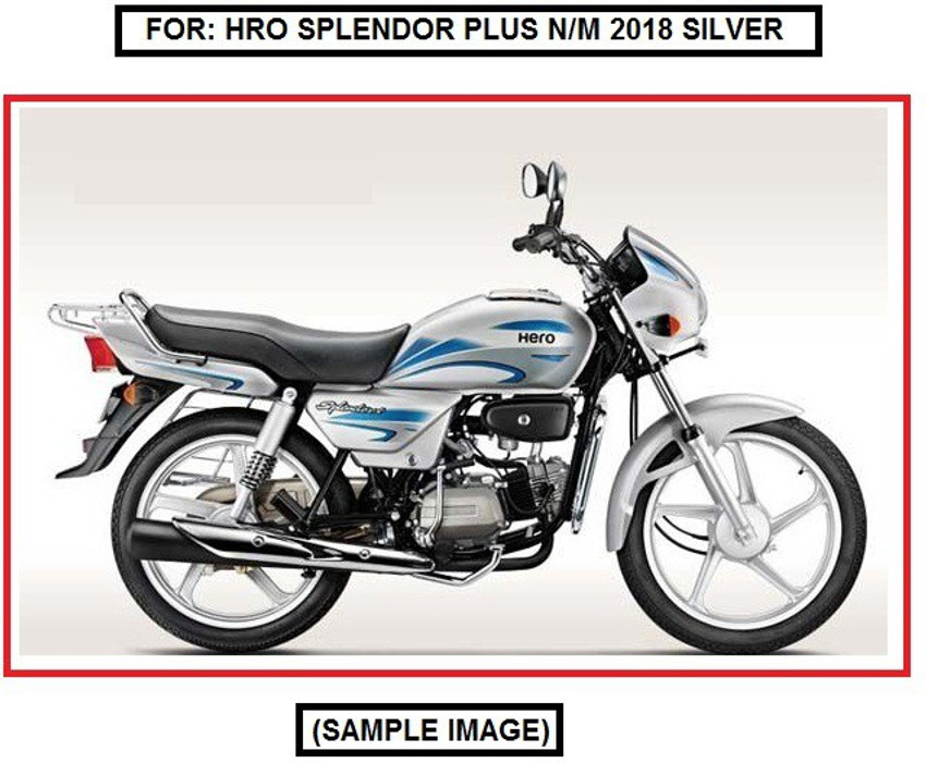 Splendor plus new outlet model silver colour