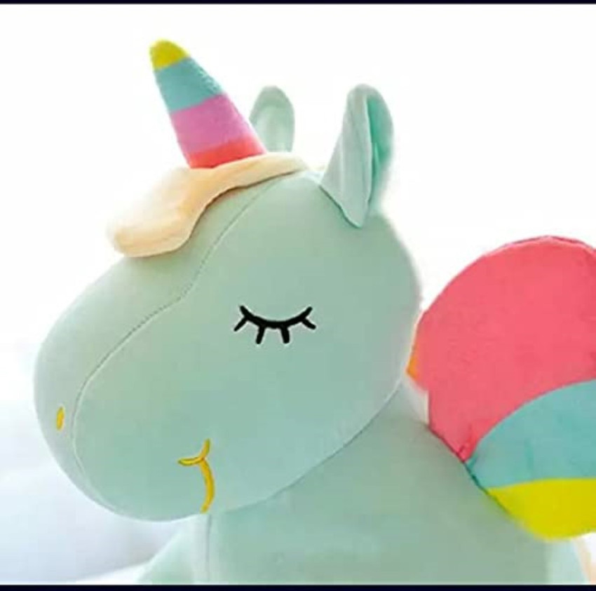 HornFlow Soft Plush Unicorn Baby Pillow with Blanket Cum Soft Toy